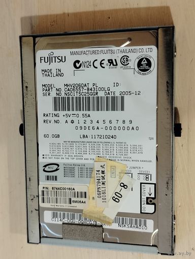 Жесткий диск Fujitsu MHV2060AT 60Gb 4200 IDE 2,5" HDD