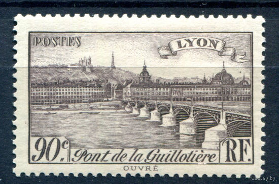 Франция - 1939г. - архитектура Леона, мост - 1 марка - полная серия, MH [Mi 463]. #2-Fr-55-A-2