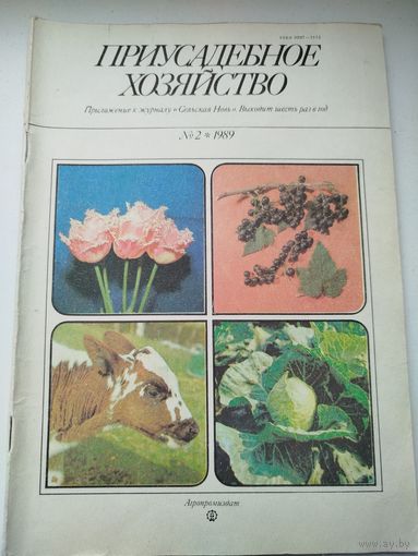 Журнал Приусадебное хозяйство #2 1989 года