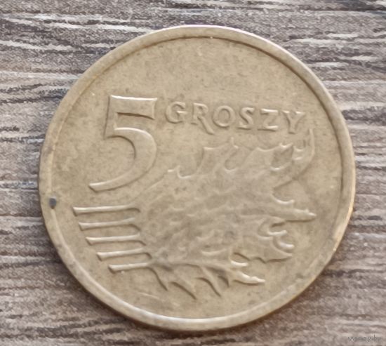 Польша. 5 грошей 2004 года.