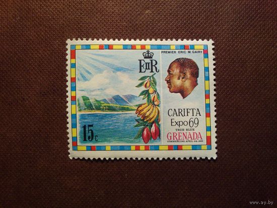 Гренада  1969 г.Экспозиция CARIFTA (Карибской зоны свободной торговли).Премьер Эрик М. Гейри./38а/