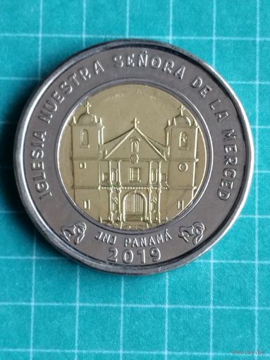Панама 1 бальбоа 2019 г. Церковь Богоматери Милосердия.