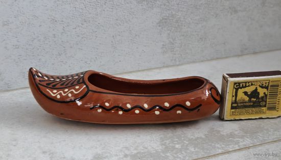 Ботинок статуэтка керамика туфелька