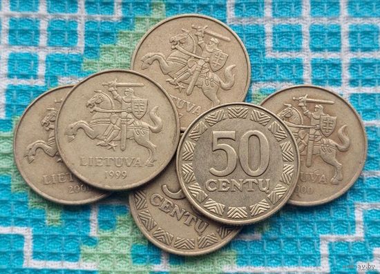 Литва 50 центов AU. Пагоня.