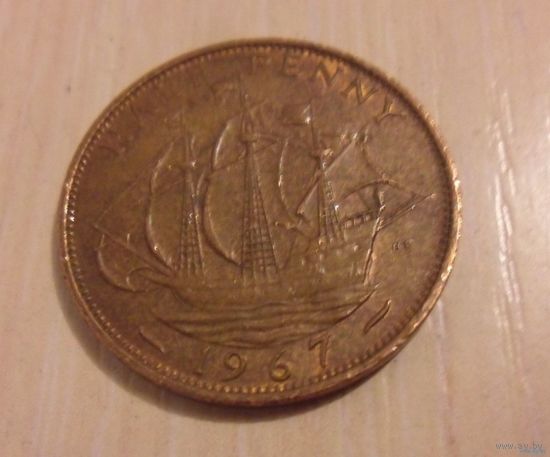1/2 пенни Великобритания 1967 г.в.