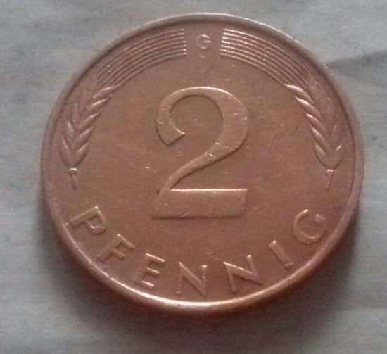 2 пфеннига, Германия 1989 G