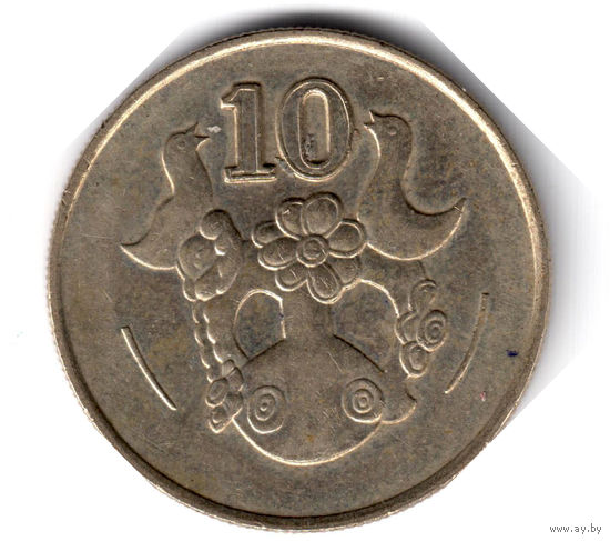 Кипр. 10 центов. 1994 г.