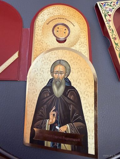 100 рублей. 2013 год.  Преподобный Сергий Радонежский . ПРУФ. ЗОЛОТО  9.999.  10 гр.