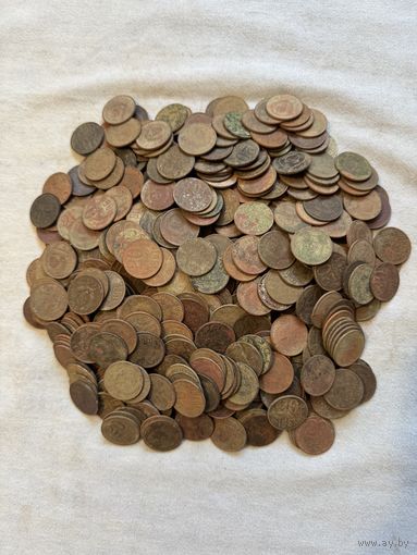 20 копеек 1961-91. Лот 1,6 кг (около 470 штук)