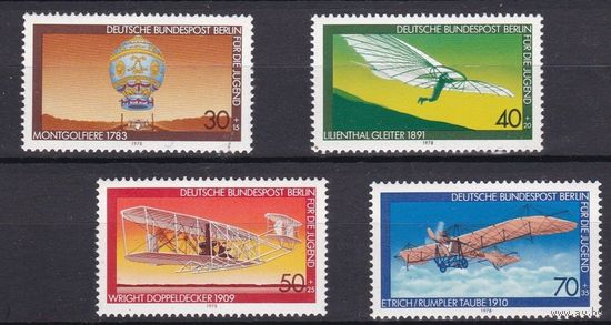 Западный Берлин Германия 1978 Авиация Полная серия MNH\\9