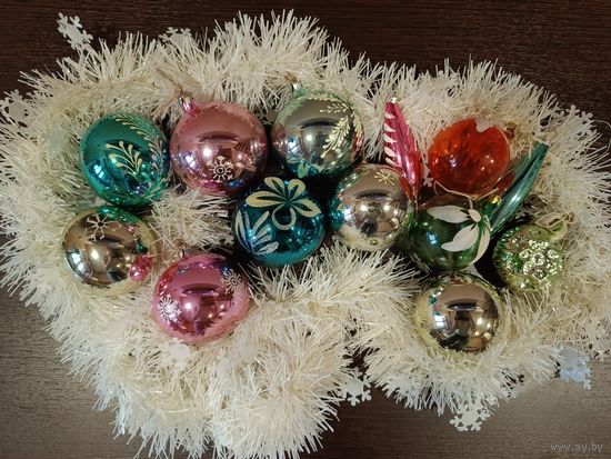 Елочные игрушки СССР 13 шт.