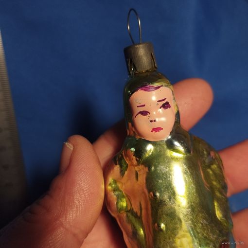 Мальчик в пальто елочная игрушка ссср каталог серия Дети Культигрушка