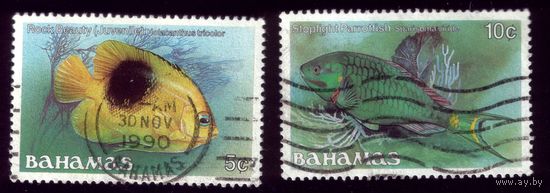 2 марки 1986 год Багамы 618-619