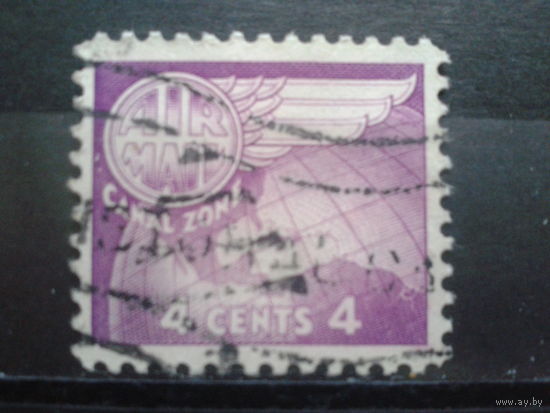 Зона Панамского канала,1951. Эмблема и глобус