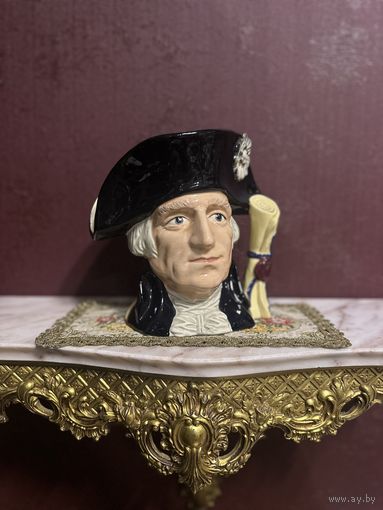 Очень большой коллекционный бокал с изображением Джорджа Вашингтона, 1976 год, клеймо, много лотов с рубля