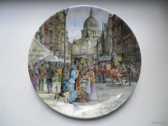 Тарелка настенная "The Flower Seller", Davenport, England.
