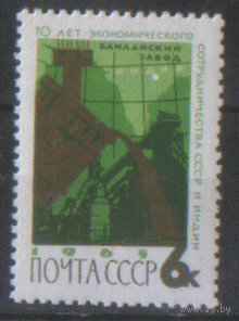 З. 3126. 1965. 10-летие сотрудничества: СССР -- Индия. ЧиСт.