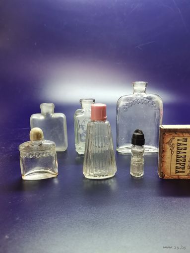 Флакончик от парфюм СССР 6 шт. одним лотом.