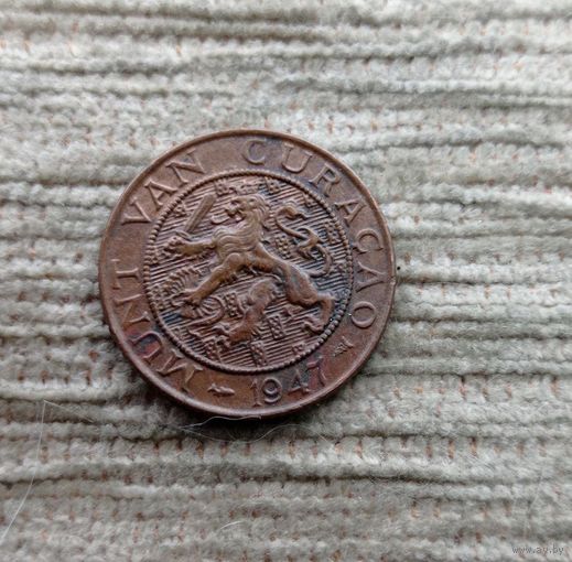 Werty71 Кюрасао 2,5 цента 1947 Нидерландские Антильские острова Антилы 2 1/2
