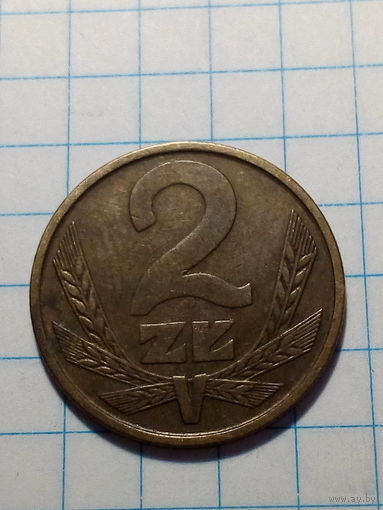 2 злотых Польша 1982 год