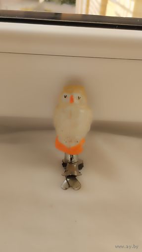 Ёлочная игрушка СССР "Сова"