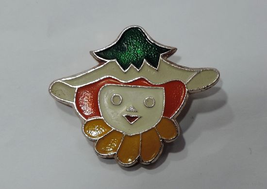 Значок "Дюймовочка" СССР. Алюминий.