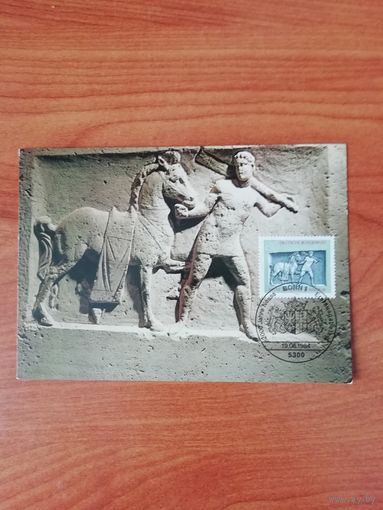 ФРГ 1984 Карт максимум марки "2000 лет Новезию (Нойс), деталь гробницы Оклатия" Mi.1218