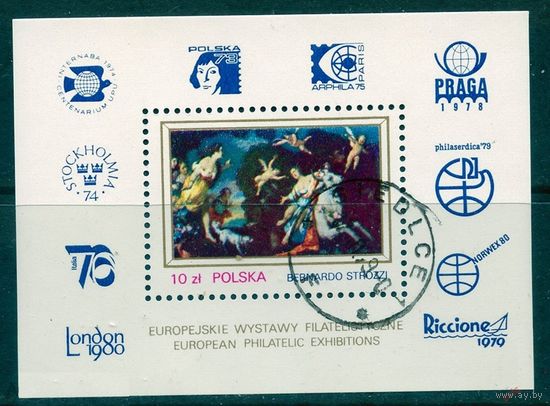 Польша 1979 живопись, картина Строцци бл.78=1,5
