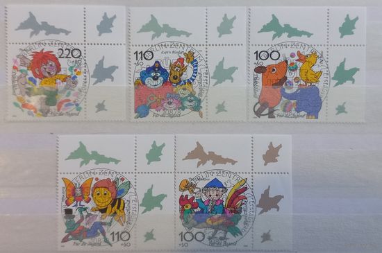 Германия. 1998г. Герои мультфильмов.