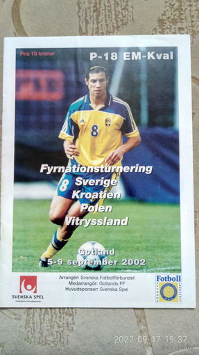 2002.09.05-09. Отборочный групповой турнир Чемпионата Европы U18. Швеция.