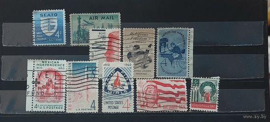 РАСПРОДАЖА. США 1960г. Полные серии. Гаш.