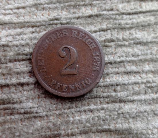 Werty71 Германия 2 пфеннига 1875 G