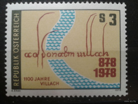 Австрия 1978 1100 лет городу, старинный документ**