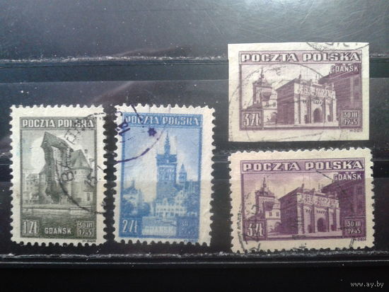 Польша, 1945, Архитектура Данцига-Гданьска, полная серия