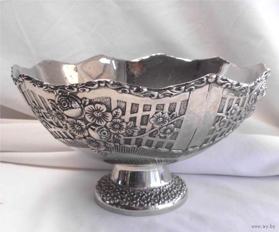 Фруктовница 25,5 см Серебрение