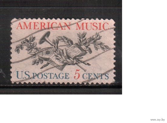 США-1964, (Мих.867) , гаш. , Музыка(одиночка)