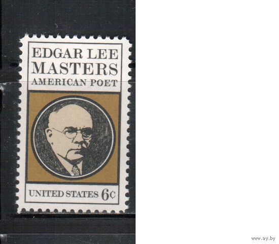 США-1970, (Мих.1007), * , Личности, Поэт (одиночка)