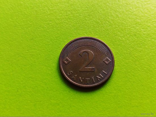 Латвия. 2 сантима 2007.