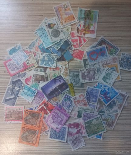 Марки. 100штук. Одним лотом.