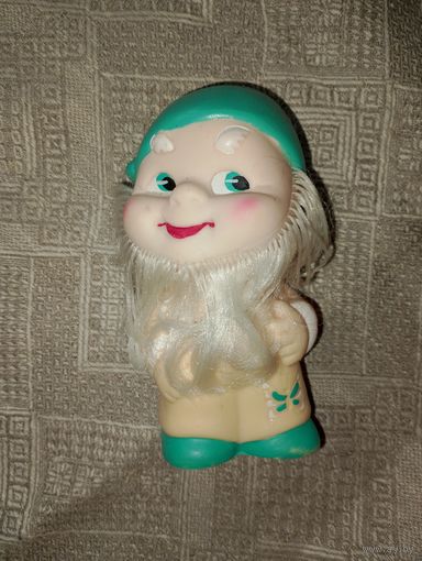 Игрушка резиновая из СССР, гном, гномик ссср