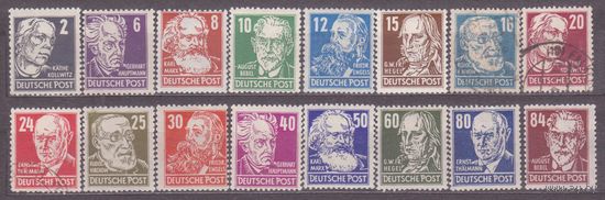 ГЕРМАНИЯ , ОККУПАЦИЯ СОВЕТСКАЯ ЗОНА, 1948 год, ** + ГАШЕНАЯ (ОКТ