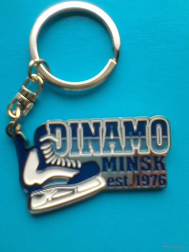 Брелок - "Хоккейный Клуб "Динамо" Минск" - Металл.