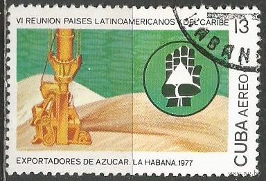 Куба. Авиа. 6-я встреча экспертов сахара Латинской Америки. 1977г. Mi#2789.