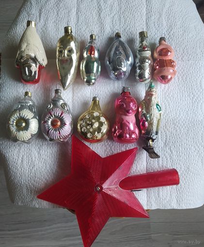 Ёлочные игрушки с рубля