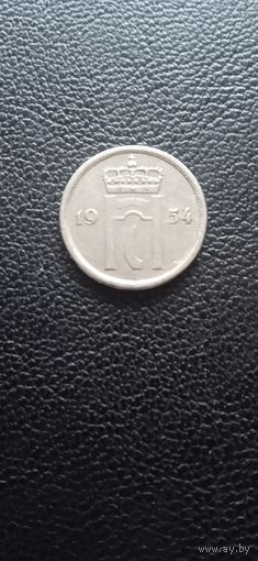 Норвегия 10 эре 1954 г.