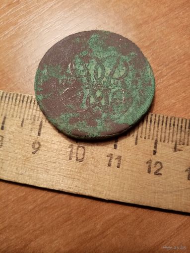 Монета две копейки 1758 года
