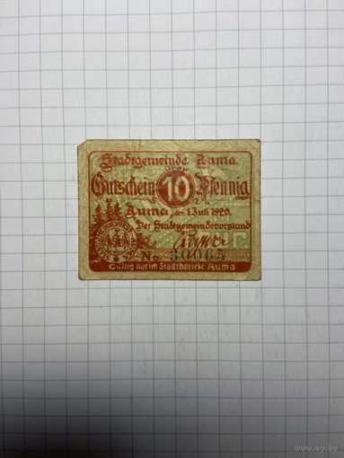 Нотгельд 10 пфеннигов Германия-3012