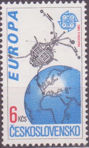 Спутник. Европа CEPT. Чехословакия. 1991. Космос Спутник Полная серия 1 марка. Чистая** (МАЙ