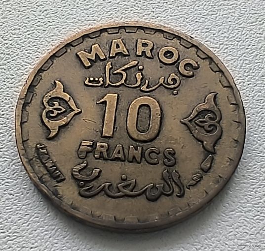 Марокко 10 Франков, 1952   6-8-19