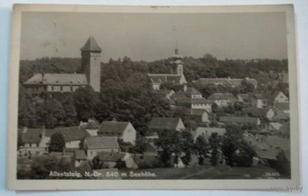 Открытка города "Аллентштайг" 30-е годы. Австрия.